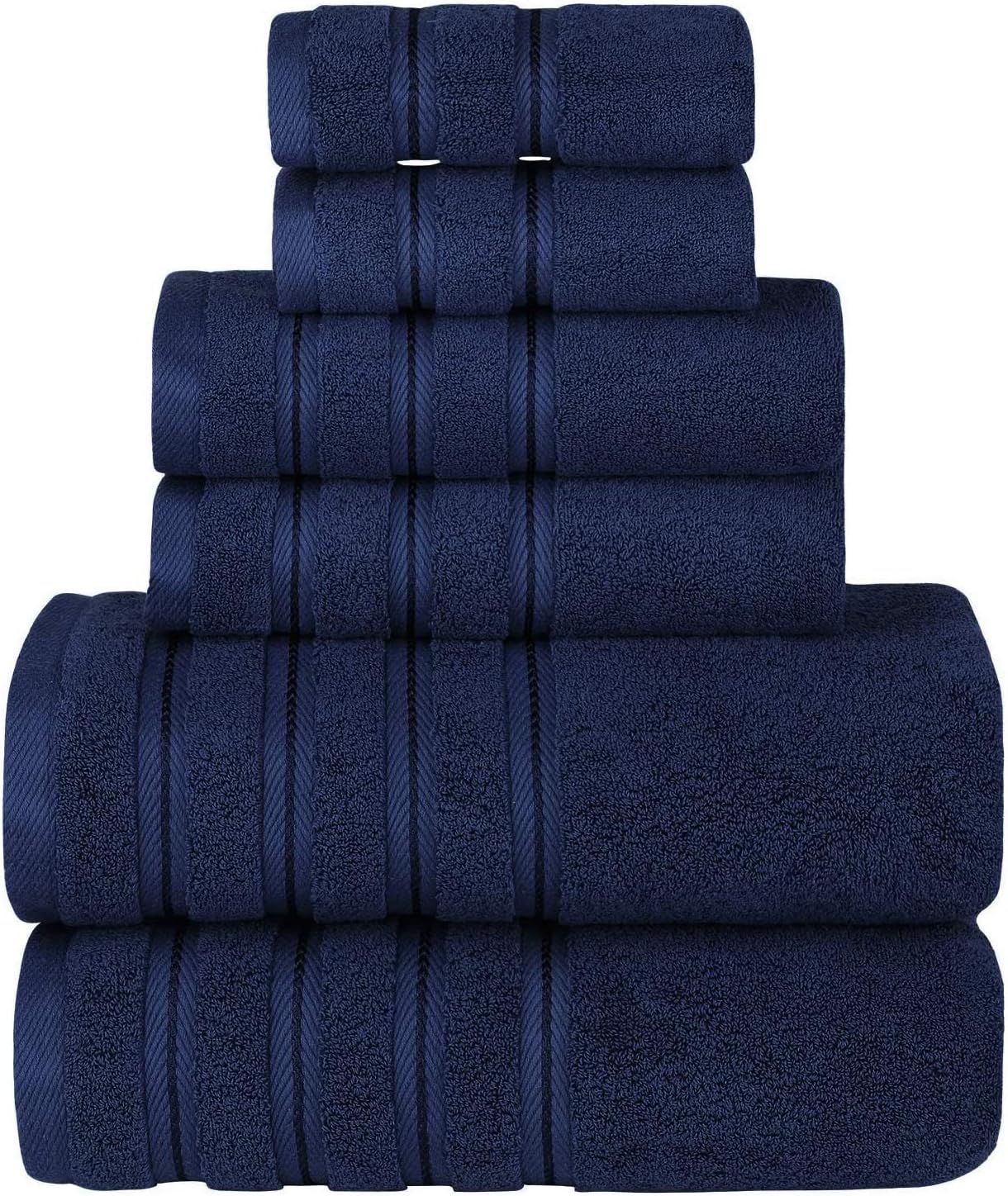 Sofi Towel 700 GSM Plush Bathroom Towels 6 Piece Luxury Comfort Towel Set Bath Towels Hand Towels Washcloths Blue