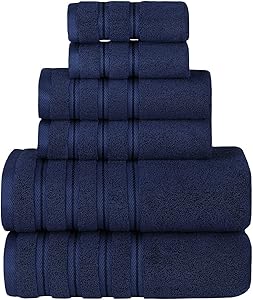 Sofi Towel 700 GSM Plush Bathroom Towels 6 Piece Luxury Comfort Towel Set Bath Towels Hand Towels Washcloths Blue