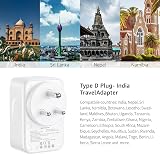 toomke UK to India Plug Adapter 1 UK Socket 4 USB PD 35W Type D view 4