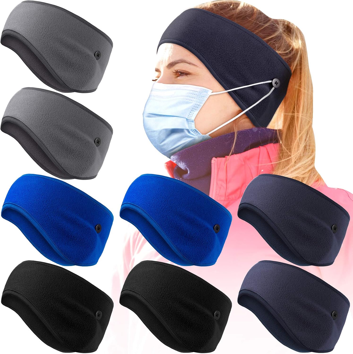fleece running headband
