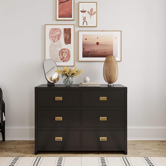 black nursery dresser