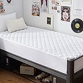 GRT Twin XL Waterproof Mattress Pad, 100% Waterproof Quilted Fitted Mattress Protector, Noiseless Hollow Cotton Mattress Cove