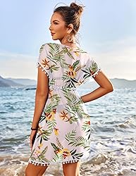 Avidlove Plus Size Cover Ups for Swimwear Tropical