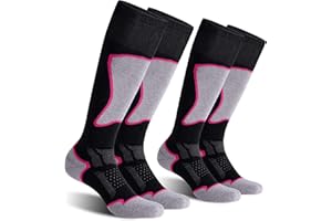 CS CELERSPORT 2/3 Pack Women's Wool Ski Socks for Skiing Snowboarding Warm Winter Thermal Socks
