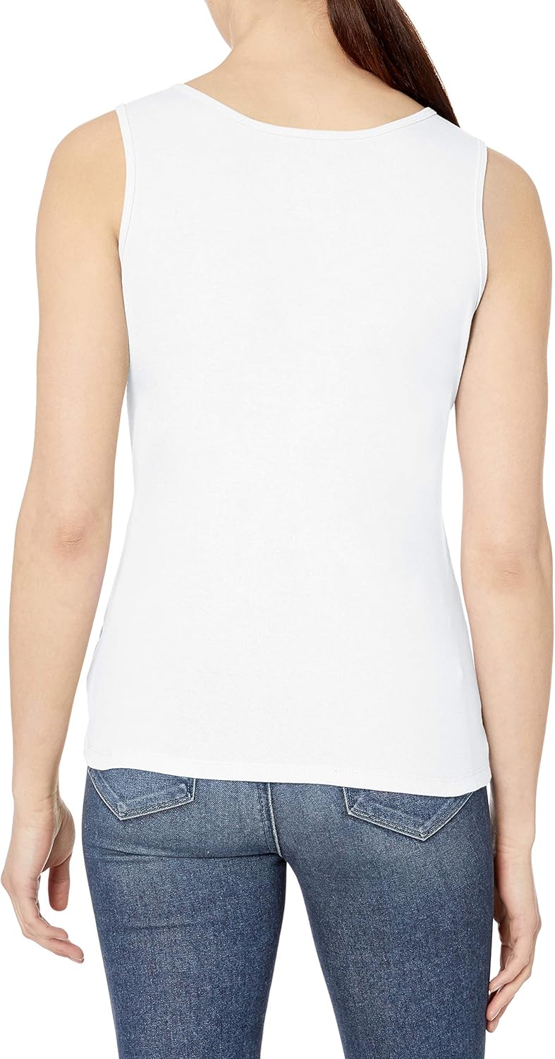Hanes Women's Mini-Ribbed Cotton Tank at  Women’s Clothing store