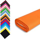 FT Fashion Track Orange Cotton Fabric by the Metre 58in 147.5cm Wide
