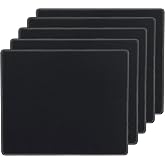SaiTech IT 5 Pack 220x180x2mm Speed Type Gaming Mousepad, Black | Non-Slip Rubber Base, Desk Mat Keyboard Pad, For Mouse Use, Office PC &amp; Home