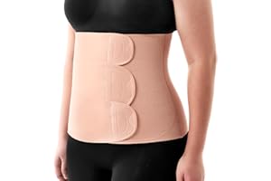 Momcozy Ergowrap Postpartum Belly Band for Natural and C-Section Recovery, Abdominal Binder with 3D Abdomen Lifting & Ergonomic Back Support, Seamless Belly Wrap Shapewear for Post Surgery Recovery