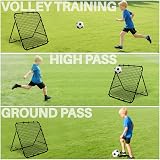 Amazing Tour Football Rebounder - Adjustable Steel Frame Net Practice Trainer view 2