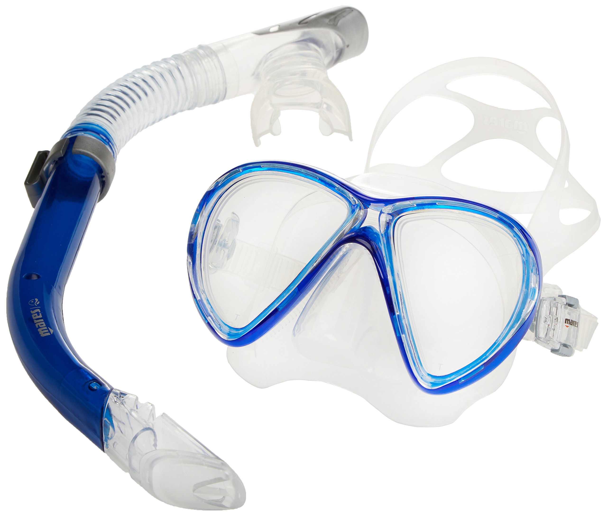 Mares Mask Plus Snorkel Marea Diving Kit - Transparent/CL, SFRBLCL