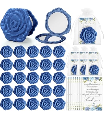 XunYee 30 Sets Brautparty-Geschenke - Spiegel, Haargummis, Karten, Taschen, Für Gäste