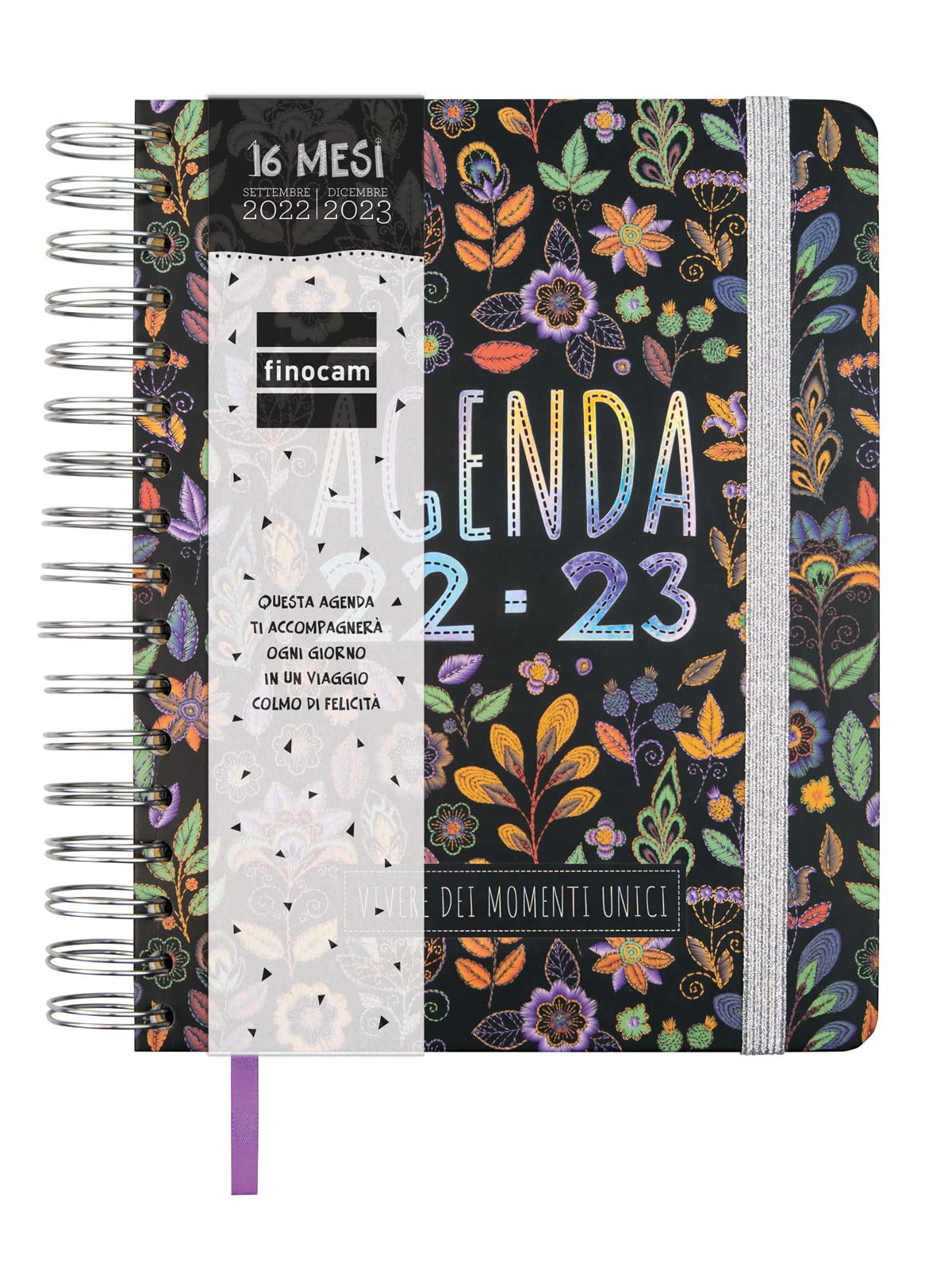 Finocam - Agenda 2022 2023 Vitae 16 months Week Horizontal Layout September 2022 - December 2023 (16 months) Nero Italiano, Black