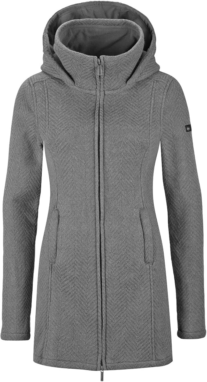 Bench Damen Jacke Strickjacke Gebondet Doris grau (smoked pearl (GY149)) XLarge Amazon.de