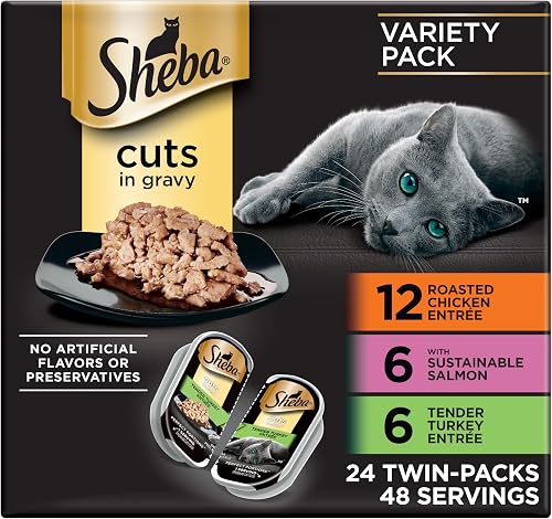Sheba Perfect Portions comida húmeda en salsa para gatos, 48 porciones — Comida para gatos