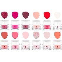 Amazon.com: Revel Nail Polvo de inmersión rosa para uñas, polvo de ...