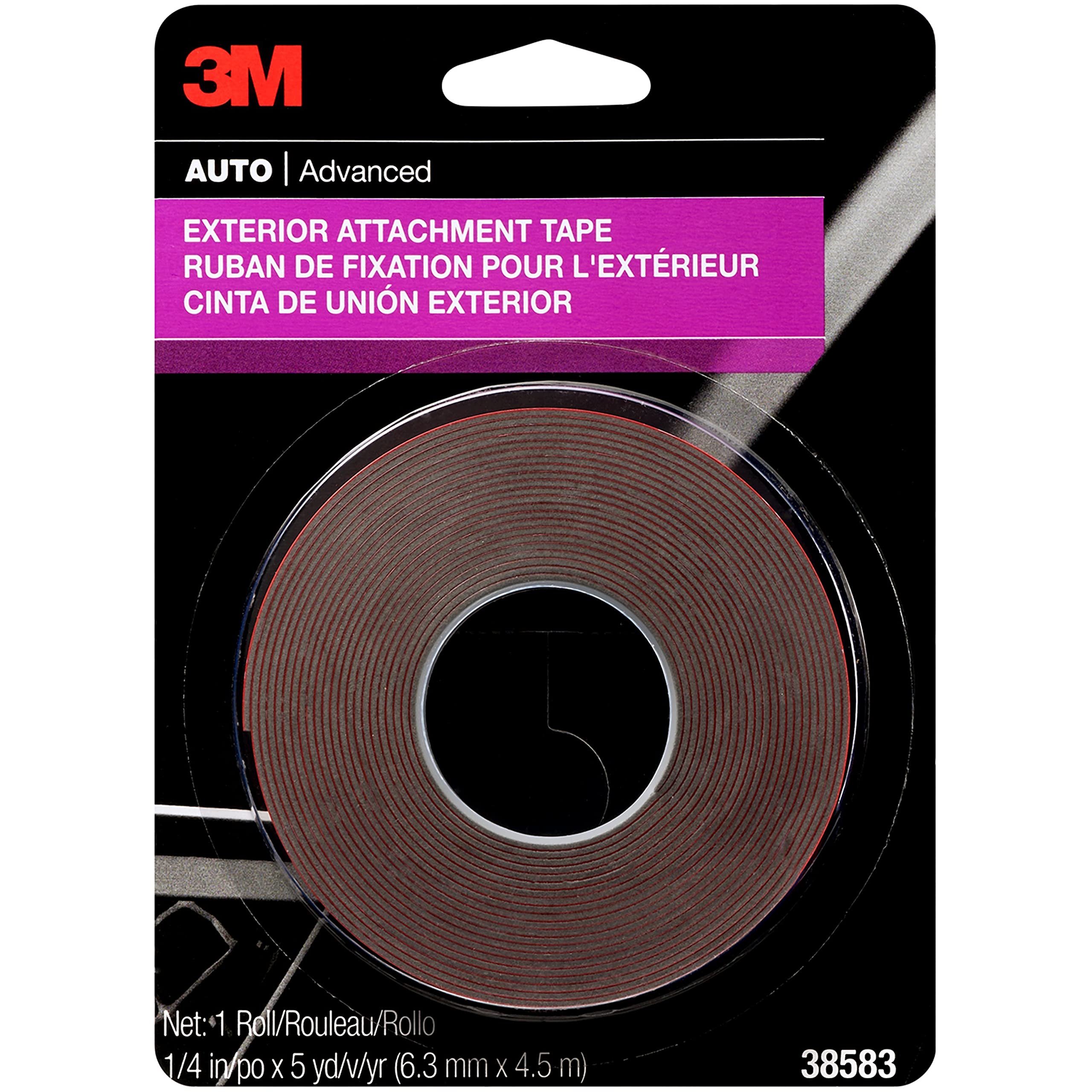 Photo 1 of 3M Exterior Attachment Tape, 38583, 1/4 IN X 15 ft