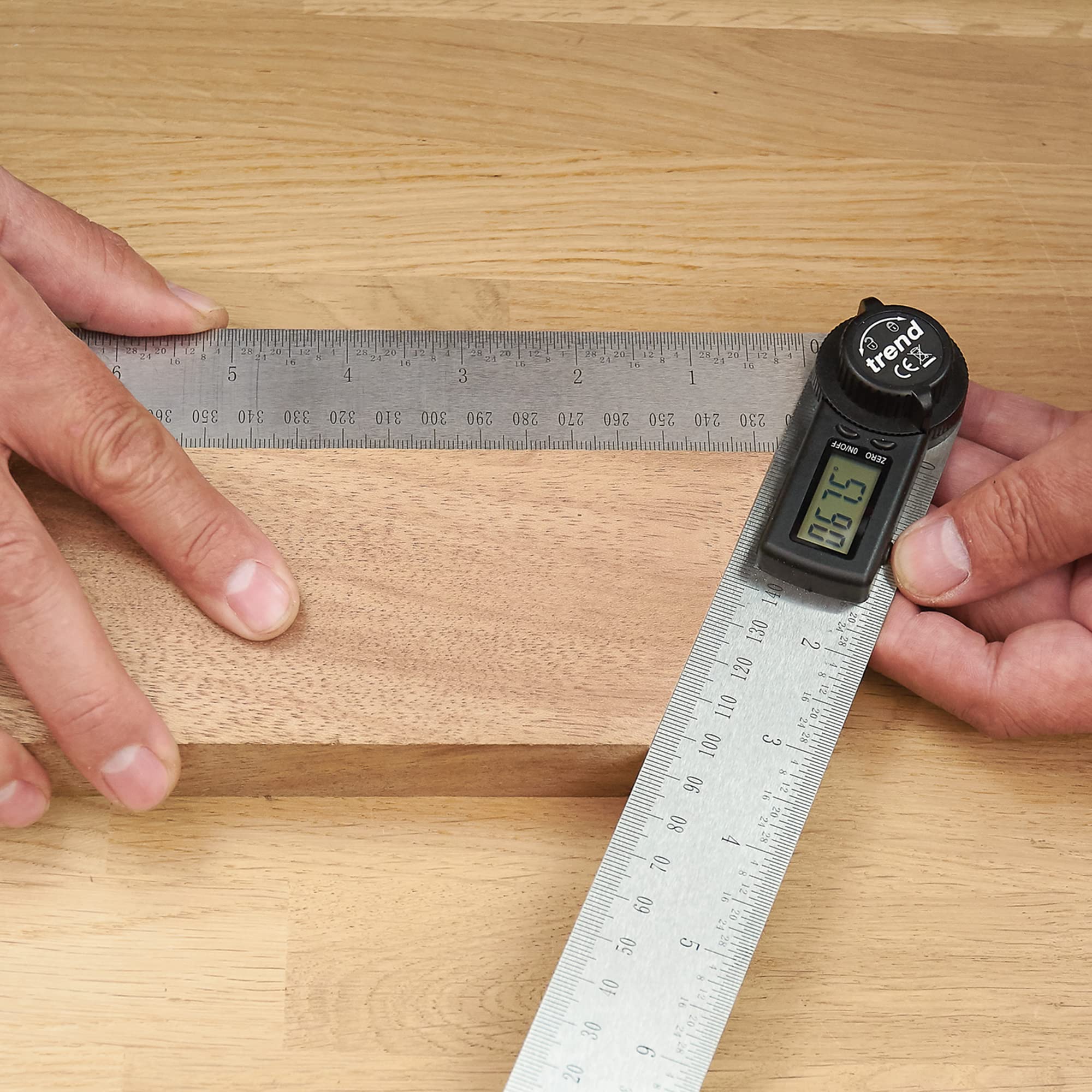 Trend 7 Inch Digital Angle Finder Ruler for Precise Internal and External Angle Measurements, DAR/200
