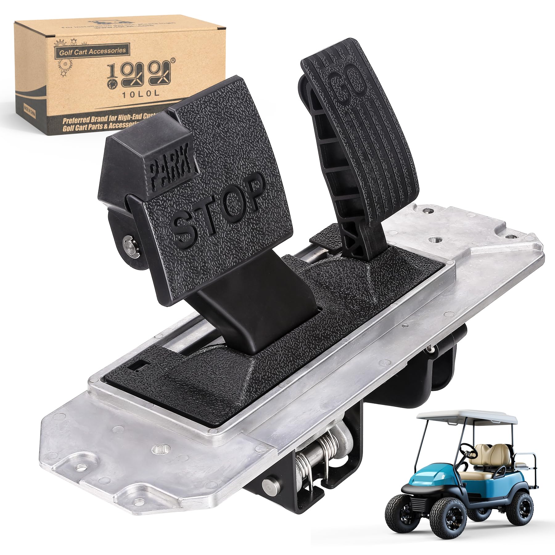 Photo 1 of 10L0L Golf Cart Accelerator Pedal Assembly 2nd Gen Fits Club Car Precedent Electric Golf Cart 2009-Up, Replaces OEM # 102595021 103974821