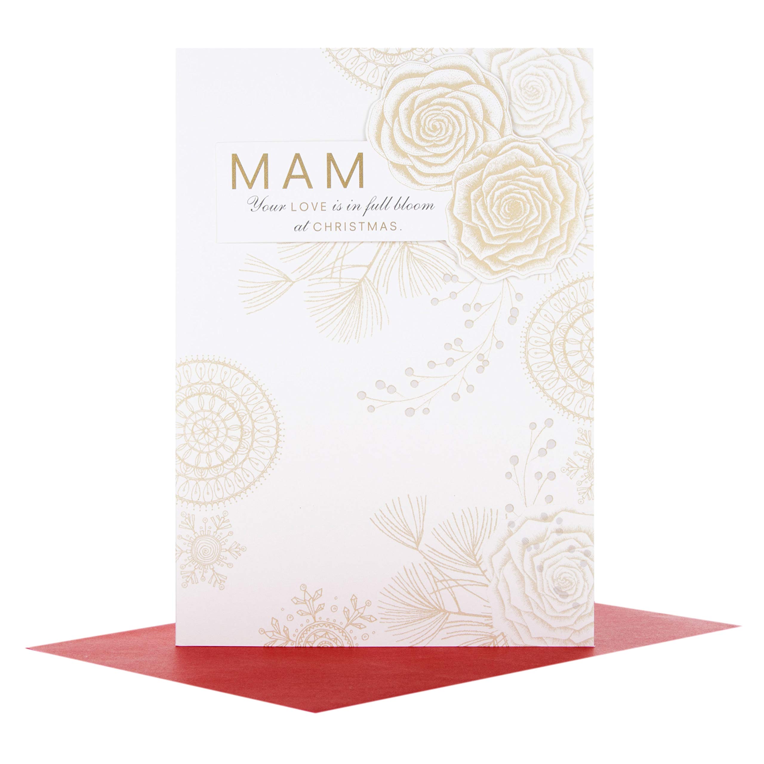 Hallmark 25499256 Mam Medium Christmas Card "Full Bloom"