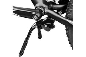 BV Bike Stand for 24"-28" - Adjustable & Foldable Bike Kickstand with Stable Double Leg & Chain Protection - Easy to Mount Kickstand for Adult Bike - Durable Design for City, Trekking & Mountain Bike