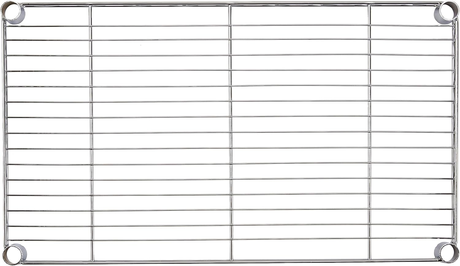 Basics 3-Shelf Adjustable, Heavy Duty Storage Shelving Unit (250 lbs loading capacity per shelf), Steel Organizer Wire Rack, Chrome (23.3L x 13.4W x 30H): Home & Kitchen