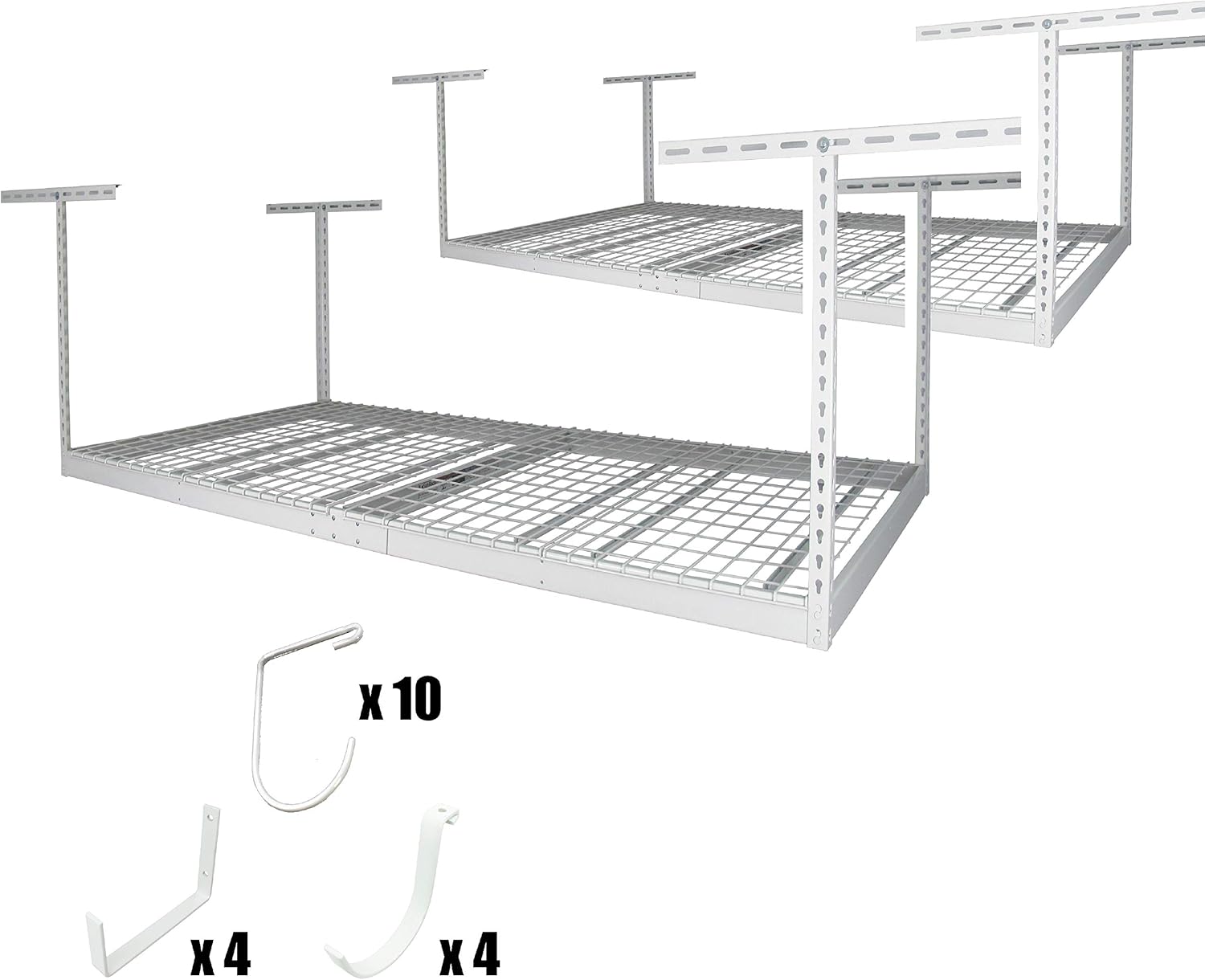 SafeRacks Overhead Garage Storage Combo Kit Two 4 ft. x 8 ft. Racks