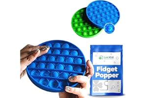 LakiKid Fidget Toys Fidget Pack - Educational Alphabet Fidget Poppers for Focus & Stress Relief – Durable, Quiet Silicone Push Pop Bubble Toys - Use It as Sensory Learning Toy for Kids & Adults