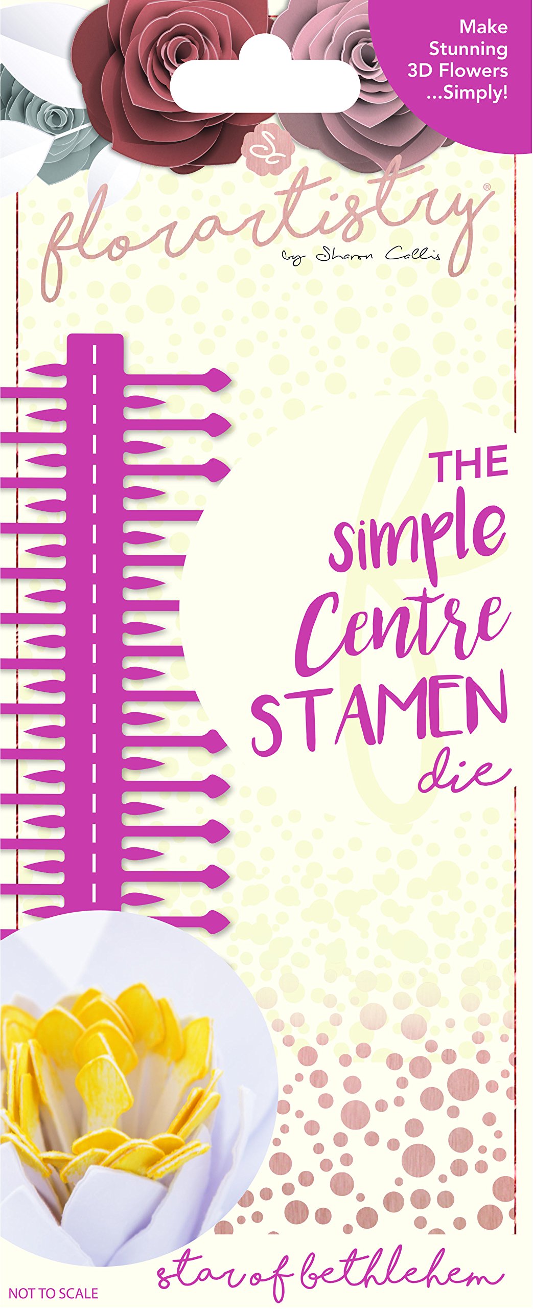 Florartistry Stamens Die-Star of Bethlehem, Metal, Brown, 25.8 x 11.2 x 0.5 cm