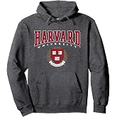 Harvard University Red Veritas Crest Pullover Hoodie