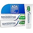 Sensodyne Fresh Mint Sensitive Toothpaste, ADA Accepted Toothpaste for Cavity Prevention and Sensitive Teeth Treatment - 4 Ounces (Pack of 2)
