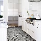 FloorPops Gothic Peel & Stick Floor Tiles Black Set of 10 12 x 12 in view 3