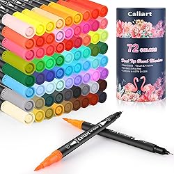 Caliart 72 Colors Dual Tip Art Markers for Adult
