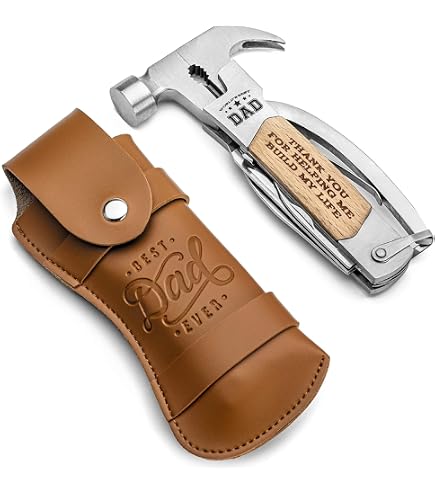Pohaku 14-in-1 Multitool Hammer – Mit Sicherheitsschloss, Bits & Scheide Für Outdoor & Camping