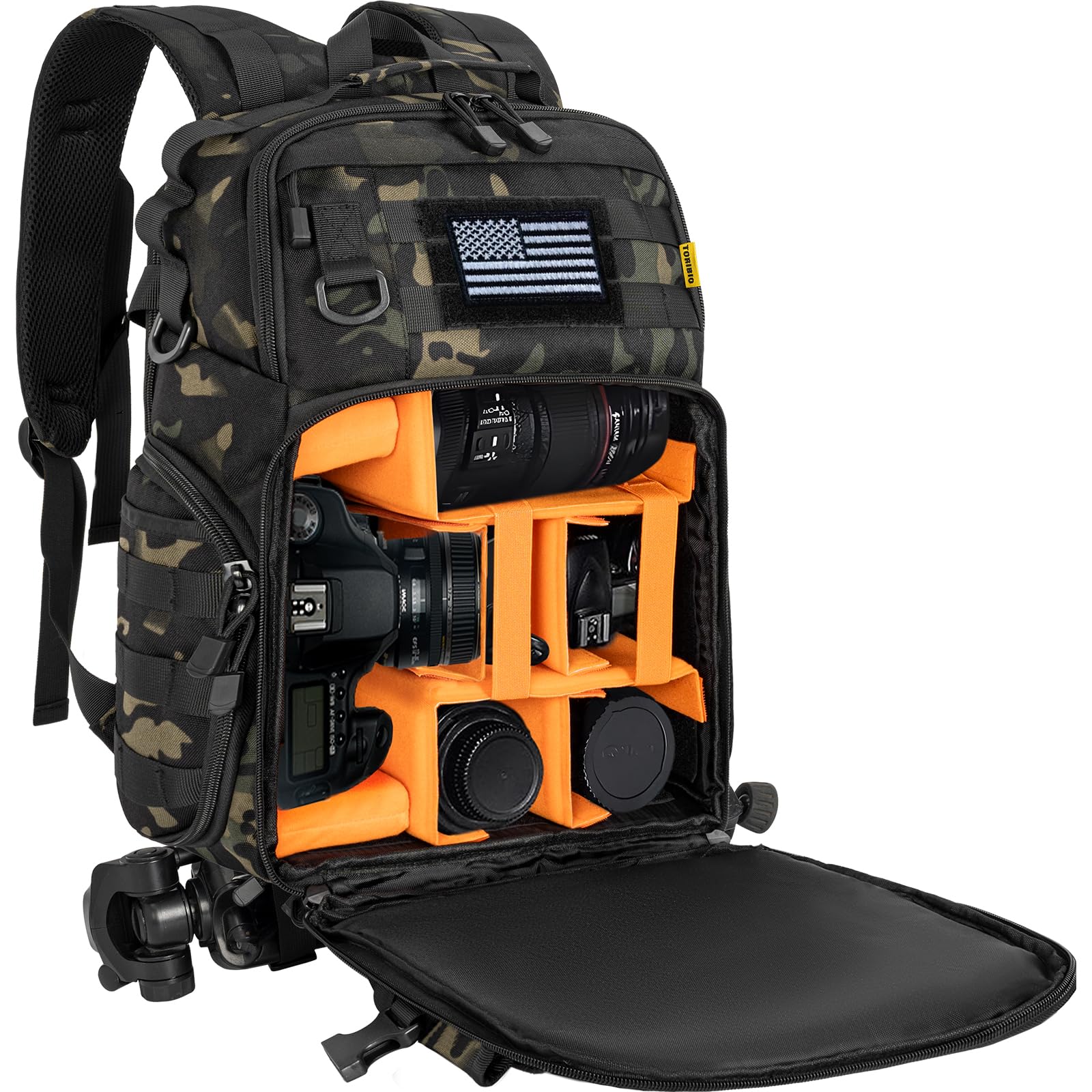 thumbnail image 2 of Llano Camera Backpack For DSLR/Mirrorless - Water-Resistant Photo Bag With Laptop Slot & Tripod Holder 2 of 14