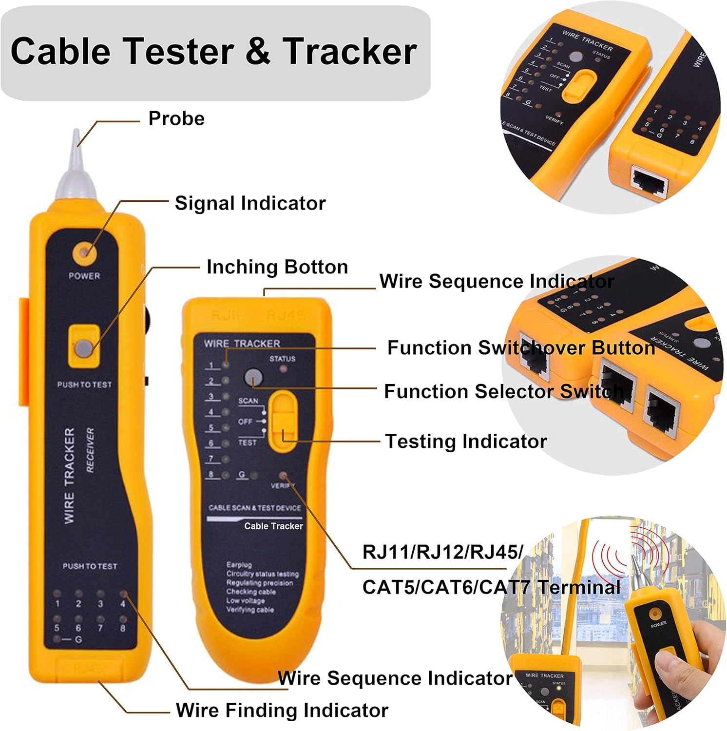 MAYLINE Crimper RJ45/RJ12/RJ11Crimp Network Tool Set - Image 3