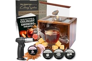Bon Apperoo™ Original Culinary Smoker Box with Torch | Portable Cold Food and Cocktail Infuser | Indoor Whiskey Smoking Kit | Butane Not Included