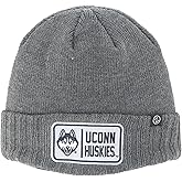 Connecticut Huskies NCAA Officially Licensed Beanie Hat Ranger Patch Defer Light Gray