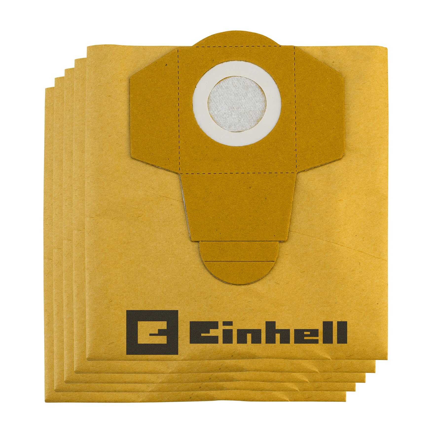 Einhell Wet and Dry Vac Bags Suitable for Einhell Wet and Dry Vacuum Cleaners with 30 Litre Containers, Pack of 5
