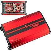 DS18 SXE-1200.4/RD Car Amplifier Stereo Full-Range Class A/B 4-Channel 60x4 RMS @4 OHM 1200 Watts - Powerful and Compact Amp for Speakers in Car Audio System