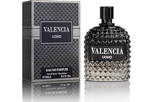 NOVOGLOW Valencia UOMO for Men Eau De Parfum - Woody Aromatic Fragrance - Floral Twist Blended with a Cool Facet of Mineral Notes & Salt - Edgy yet Masculine Scent - Cologne or Everyday Use - 100ml Bottle