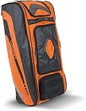 Bownet Commander Catcher's Bag Durable Baseball and Softball Gear Bag with Rugged Wheels for Easy Transport - Ideal Baseball Catchers Bag/Catchers Gear Bag with Wheels (38" H x 17" W x 12" D)