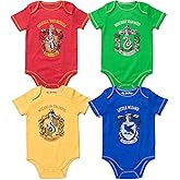 Harry Potter Baby 4 Pack Bodysuits Newborn to Infant