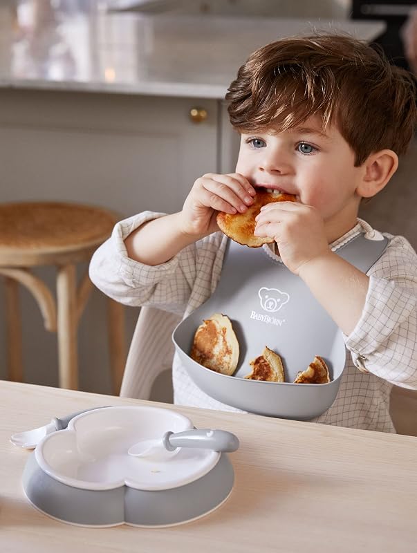 Kindergeschirr, 8-teilig, Grau