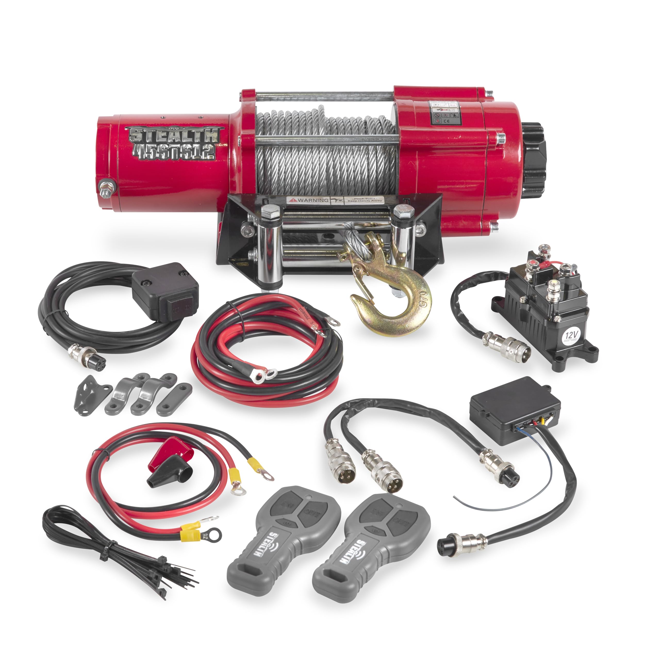 Mua Stealth Winches 4500 lb 12V Electric Winch with Steel Rope & 2