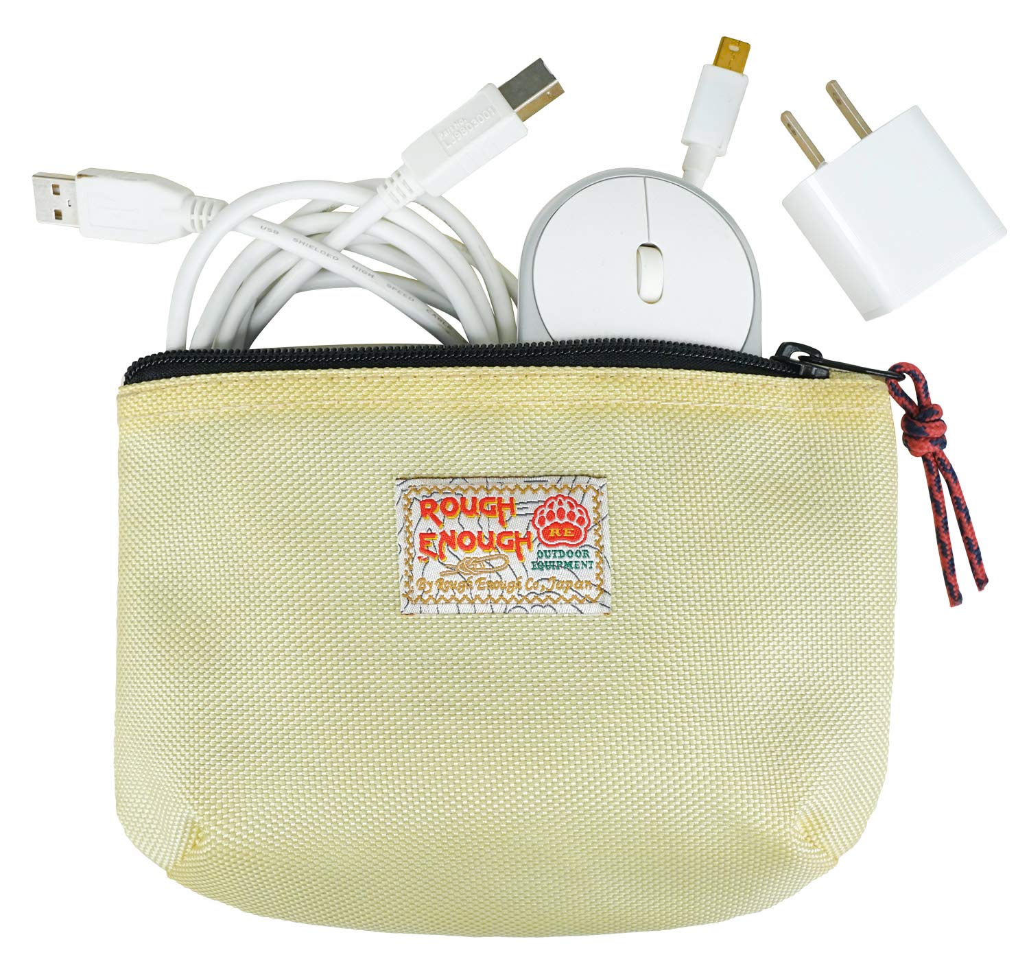 Rough Enough Small Toiletry Cosmetic Makeup Bag for Women Men EDC Pouch Organiser for Outdoor Travel Essentials