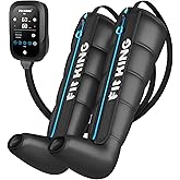FIT KING Upgraded Leg Massager Recovery Boots, Professional Air Compression Recovery System for Circulation & Athlete-Level Fast Recovery, Cordless Rechargeable Compression Boots (Medium)