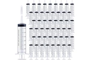 Oleitodh Syringe Catheter Tip with Covers, Large Plastic Syringes for Jello Shots Syringe Party, Liquid, Oral, Feeding Pet, F