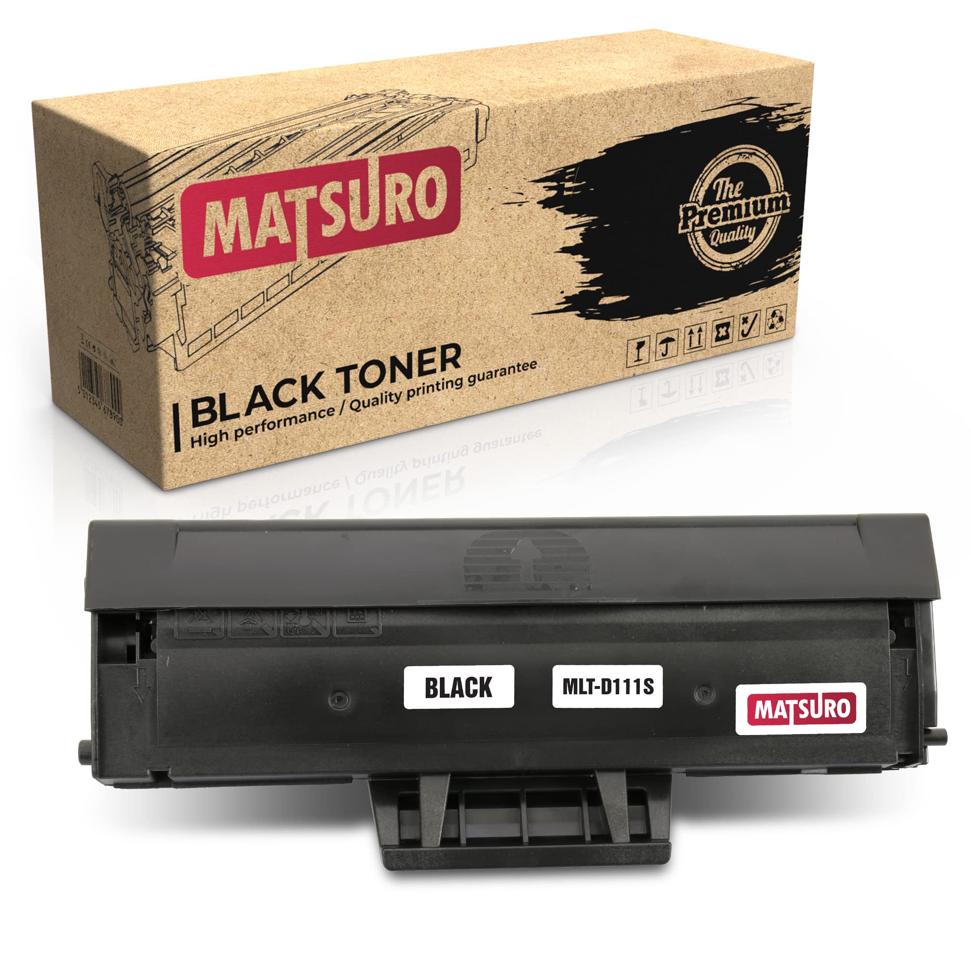 Matsuro Original | Compatible Toner Cartridge Replacement for SAMSUNG MLT-D111S (1 BLACK)