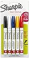 Sharpie 37371PP Oil-Based Paint Markers, Fine Point, Assorted Colors, 1 Blister Pack with 5 Markers, Total of 5 Markers