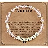 AHAETH Gifts for Aunties Birthday Bracelet for Women Jewerly Worlds Best Auntie Bracelet